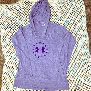 Under Armour long sleeve t-shirt with hood size L